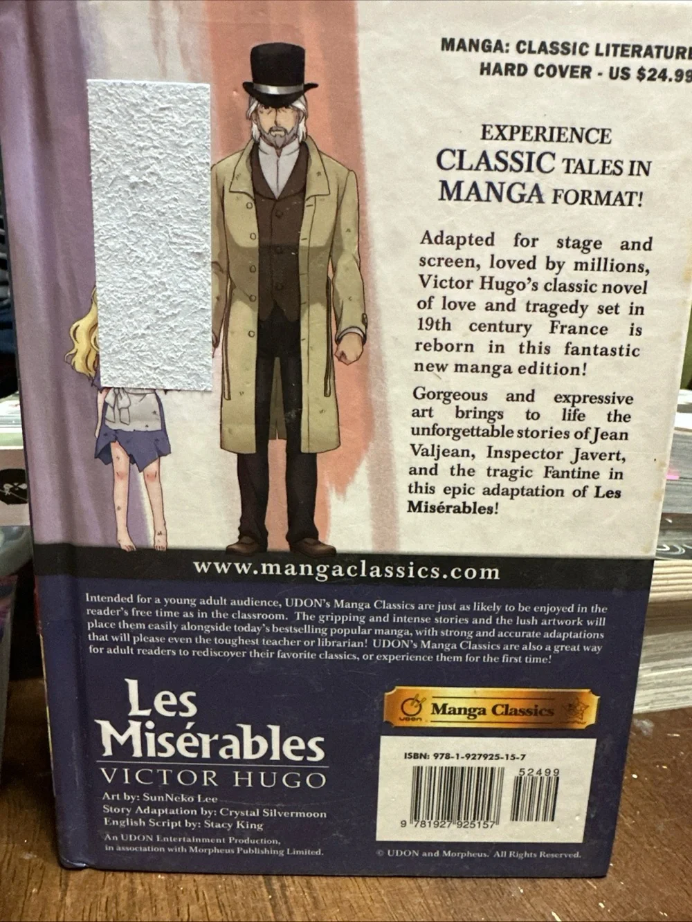 Manga Classics: les Miserables Hard Cover Hardcover Victor Hugo